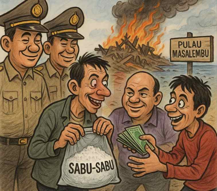 FOTO: (ilustrasi) Bandar bersama dua oknum polisi di Polsek Masalembu disebut-sebut warga sebagai pihak yang patut diselidiki. @by_News9.id