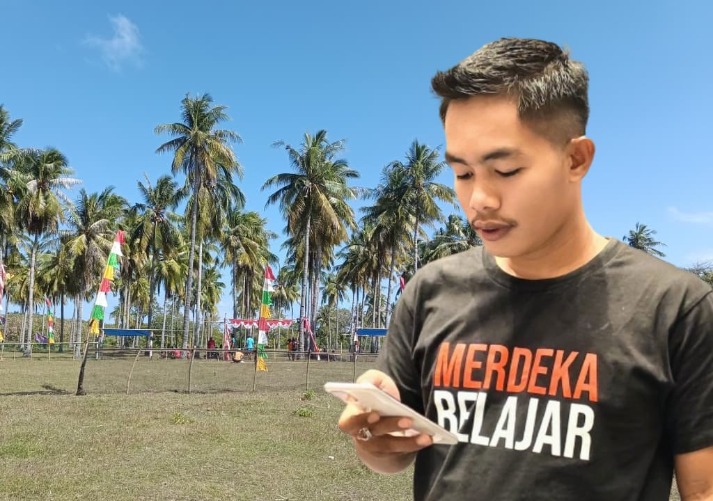 FOTO: Rofiq, Ketua Karang Taruna Desa Saur Saebus, @by_News9.id