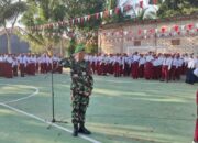 Babinsa Kebunagung Kobarkan Semangat Nasionalisme di SMPI dan SDI Nurul Bayan