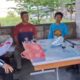 FOTO: Satuan Polisi Jalan Raya (PJR) Ditlantas Polda Jatim V Banyuwangi bersama pengemudi ojek di pangkalan ojek. @by_News9.id