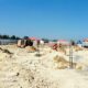 FOTO: Lokasi proyek Laboratorium Kesehatan Daerah (Labkesda) yang memakan anggaran Rp8,07 miliar. di jalan Halim perdana kusuma Sampang. @by_News9.id