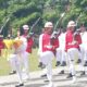 FOTO: Upacara peringatan detik-detik proklamasi kemerdekaan Republik Indonesia ke-80 di Halaman Kantor Bupati. @by_News9.id
