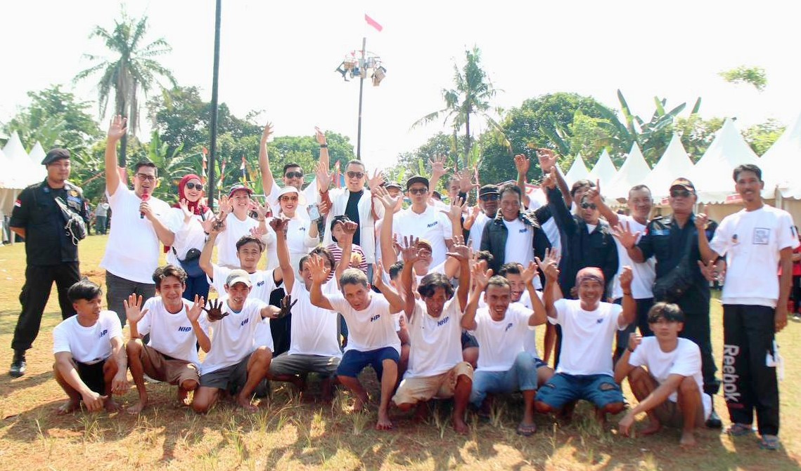 FOTO: Nova Harivan Paloh, saat menggelar Pesta Rakyat dan Bazar UMKM. @by_News9.id