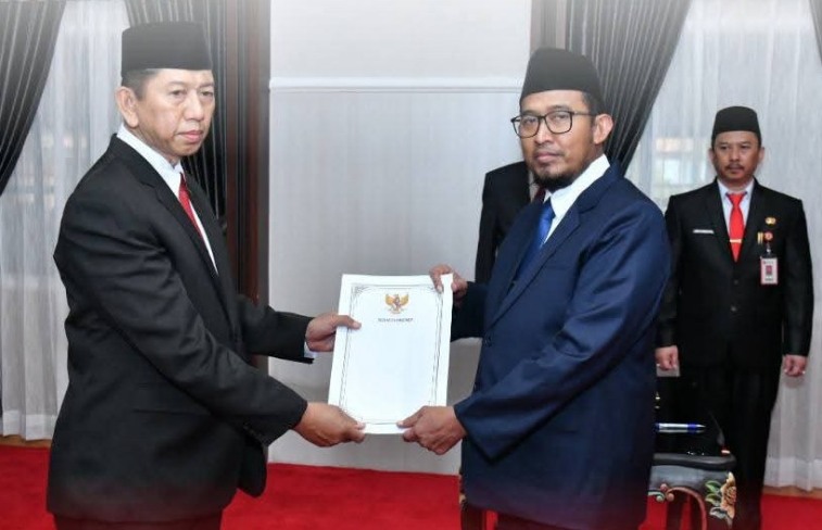 Bupati Fauzi Lantik Syahwan Efendi sebagai Pj Sekda Sumenep