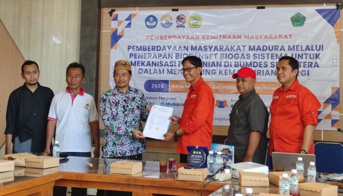 Universitas Trunojoyo Madura Dukung Desa Rek Kerrek Pamekasan Menuju Desa Mandiri Energi Melalui Penerapan Genset Biogas