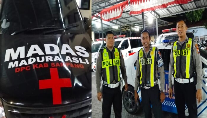 Sinergi Ormas Madas dan Polres Sampang Cepat Tangani Korban Kecelakaan di Sampang