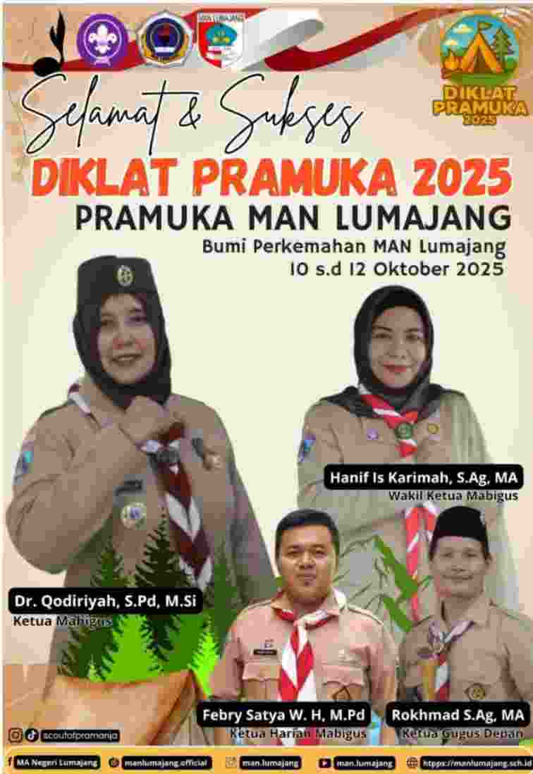 Diklat Pramuka MAN Lumajang Jadi Ajang Lahirkan Generasi Tangguh dan Berkarakter