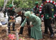 Upacara Militer Penuh Kehormatan Melepas Kepergian Peltu Imam Bashori