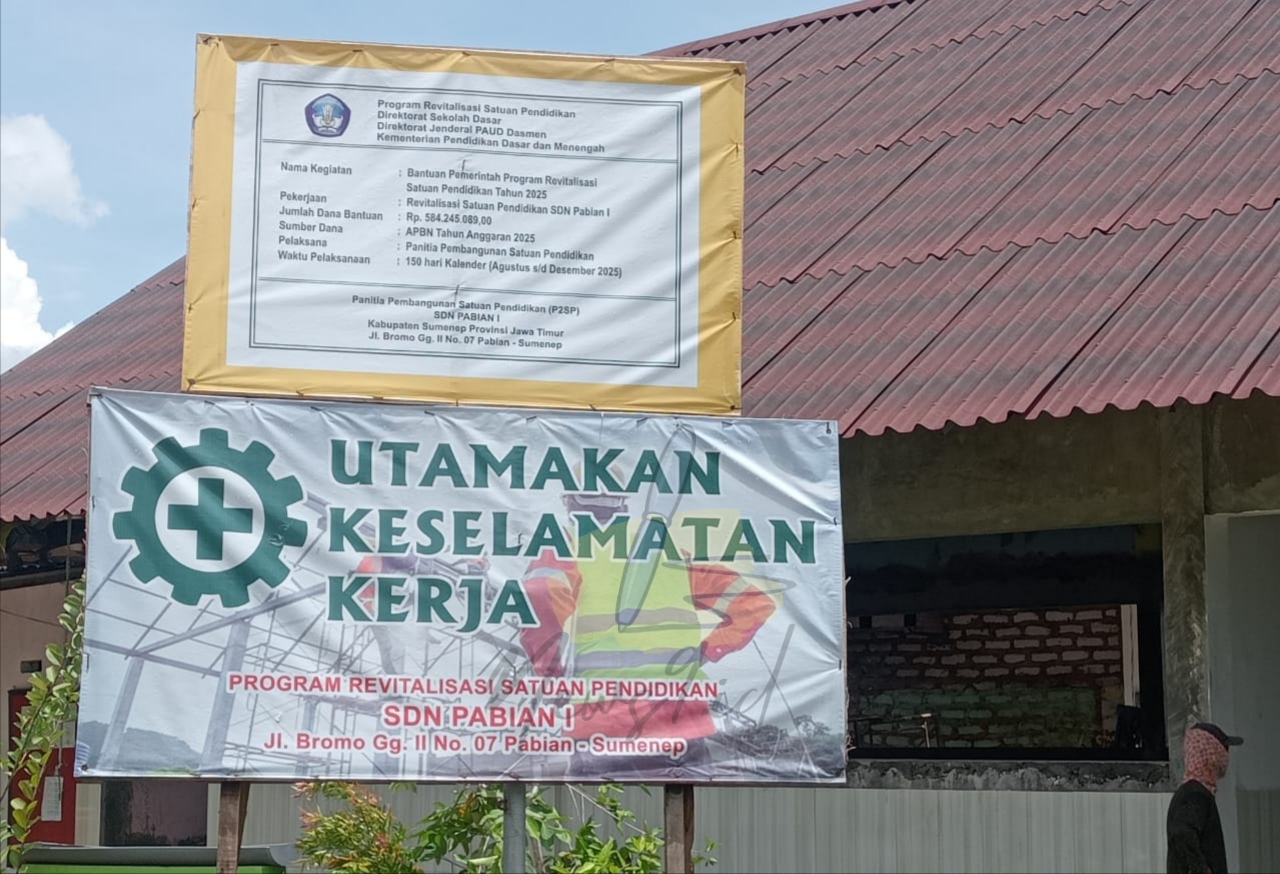 Diduga Jadi Bancakan, Proyek Revitalisasi Sekolah di Sumenep Sarat Aroma Permainan Anggaran