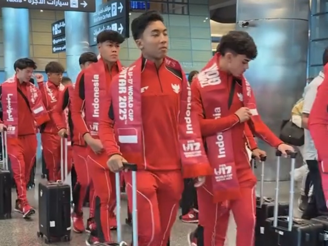 Garuda Muda Disambut Meriah di Doha, Siap Tempur di Piala Dunia U-17 2025