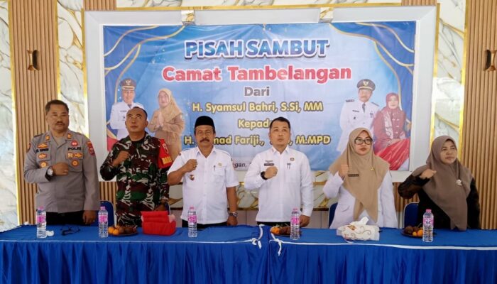 Pisah Sambut Camat Tambelangan: Ahmad Fariji Resmi Gantikan Syamsul Bahri