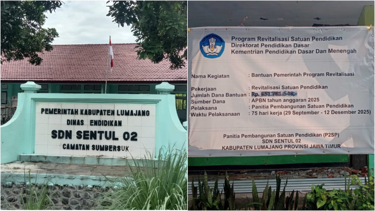 Proyek Revitalisasi SDN Sentul 02 Lumajang Belum Selesai hingga Tenggat Waktu