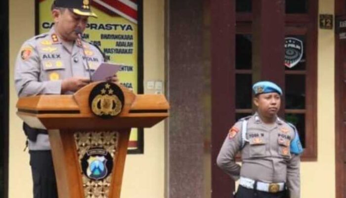 366 Personel Gabungan Disiagakan Polres Lumajang Dalam Gelar Apel Operasi Lilin Semeru 2025