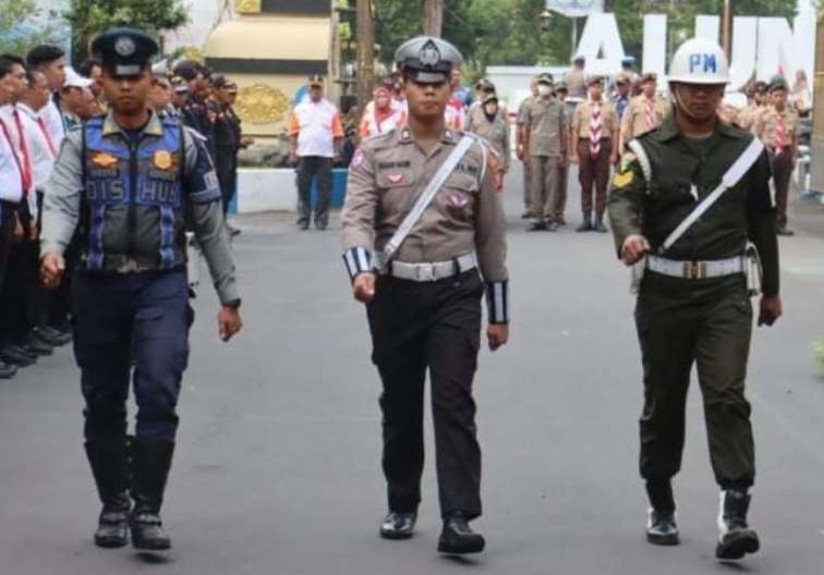 366 Personel Gabungan Disiagakan Polres Lumajang Dalam Gelar Apel Operasi Lilin Semeru 2025