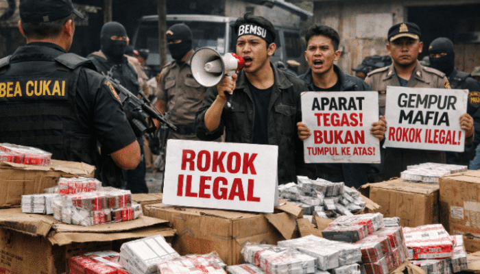 Rokok Ilegal Dikuasai Pemain Besar, BEMSU Nilai Penegakan Hukum dan Pengawasn Negara Timpang