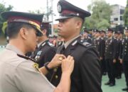 Kapolresta Banyuwangi Pimpin Upacara Penghargaan Satyalancana Pengabdian