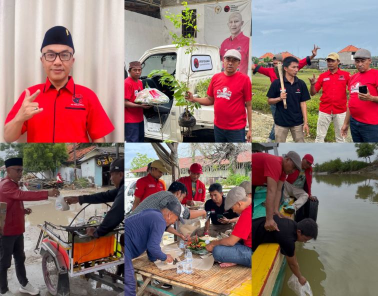 Rayakan Ultah Megawati, PDIP Sampang Gelar Aksi Peduli Lingkungan dan Bagi Tumpeng