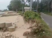 Abrasi Menggila di Masalembu, Proyek Tangkis Laut Diduga Asal Jadi: Jalan Poros Terancam Putus