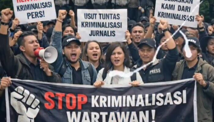 Ratusan Jurnalis Jatim Kepung Mapolda, Desak Transparansi Dugaan OTT “Settingan” dan Penangguhan Penahanan Amir