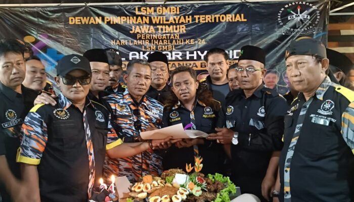 Harlah ke-24 LSM GMBI DPW Teritorial Jawa Timur Adakan Apel Akbar Hybrid