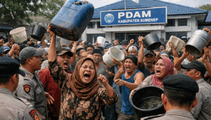 Air Mati, Rakyat Menjerit: Warga Kertasada Ancam Kepung PDAM Sumenep