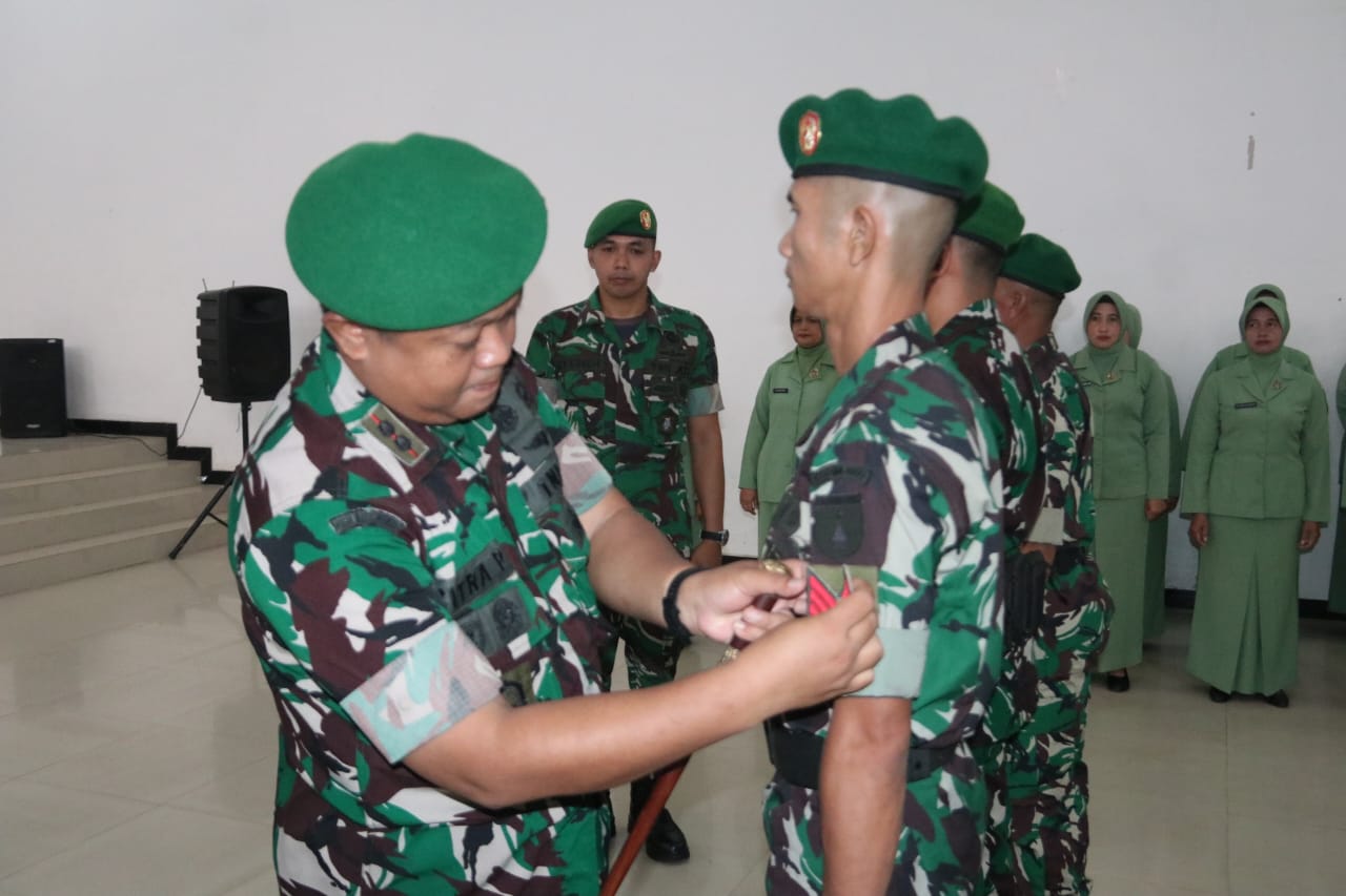 23 Prajurit Kodim Sumenep Naik Pangkat