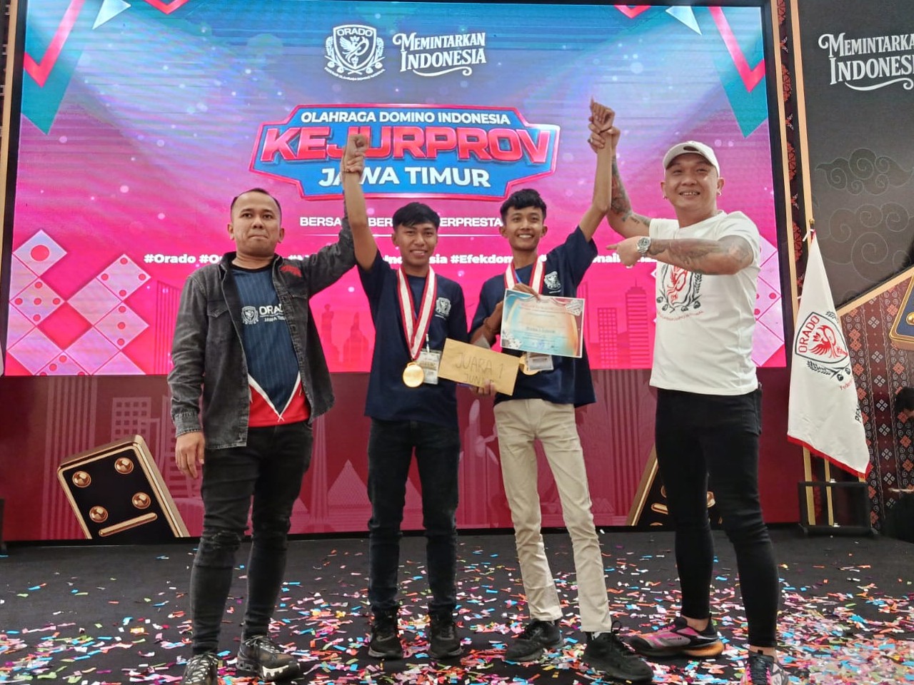 Dua Atlet Domino Muda Asal Sampang Sabet Juara 1 ORADO Jatim 2026