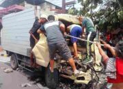 Kecelakaan di Jalan Panglima Sudirman Madiun, Sopir Mobil Boks Tewas di Tempat