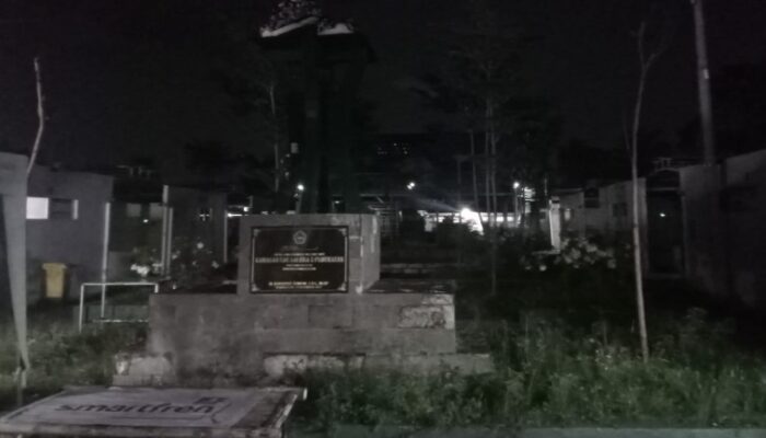 Lampu Penerangan JPU dan Taman di Area Food Colony Padam, Dinas Terkait Terkesan Tutup Mata