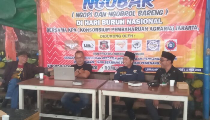 Peringati Hari Buruh Nasional, KPA Jakarta Gelar Diskusi Agraria di Lumajang