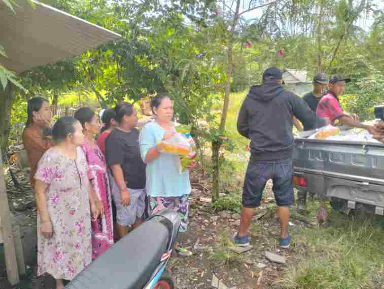 CV. Bangkit Anugrah Jaya Kembali Lagi Salurkan Ratusan Paket Sembako