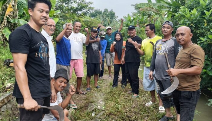 Warga Empat RT di Kelurahan Bangunsari Gelar Kerja Bhakti, Antisipasi Kemunculan Ular Piton di Bantaran Sungai