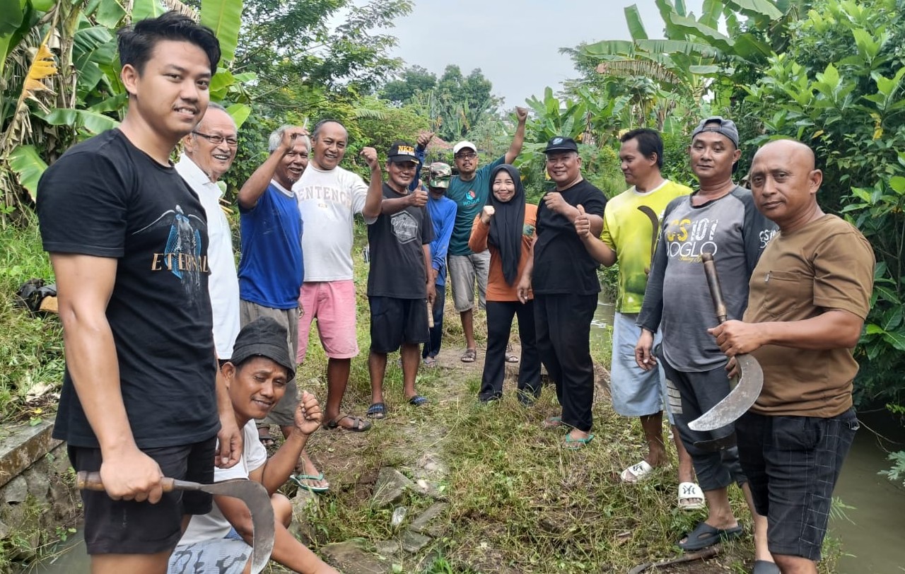 Warga Empat RT di Kelurahan Bangunsari Gelar Kerja Bhakti, Antisipasi Kemunculan Ular Piton di Bantaran Sungai