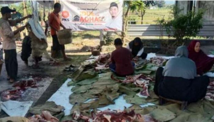 19 Ekor Sapi dan 147 Ekor Kambing Hewan Kurban dari PKS Disembelih di Lumajang
