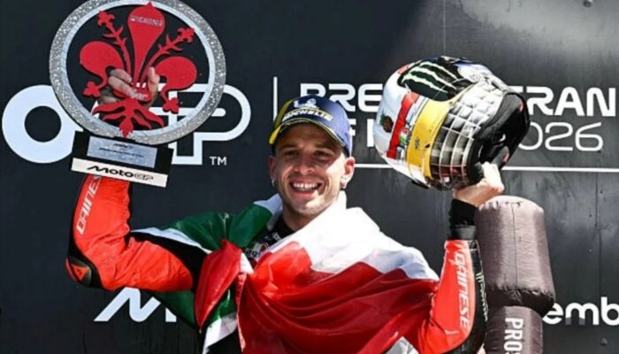 Bezzecchi Tak Terbendung, Kemenagan Perdana Aprilia di MotoGP Italia