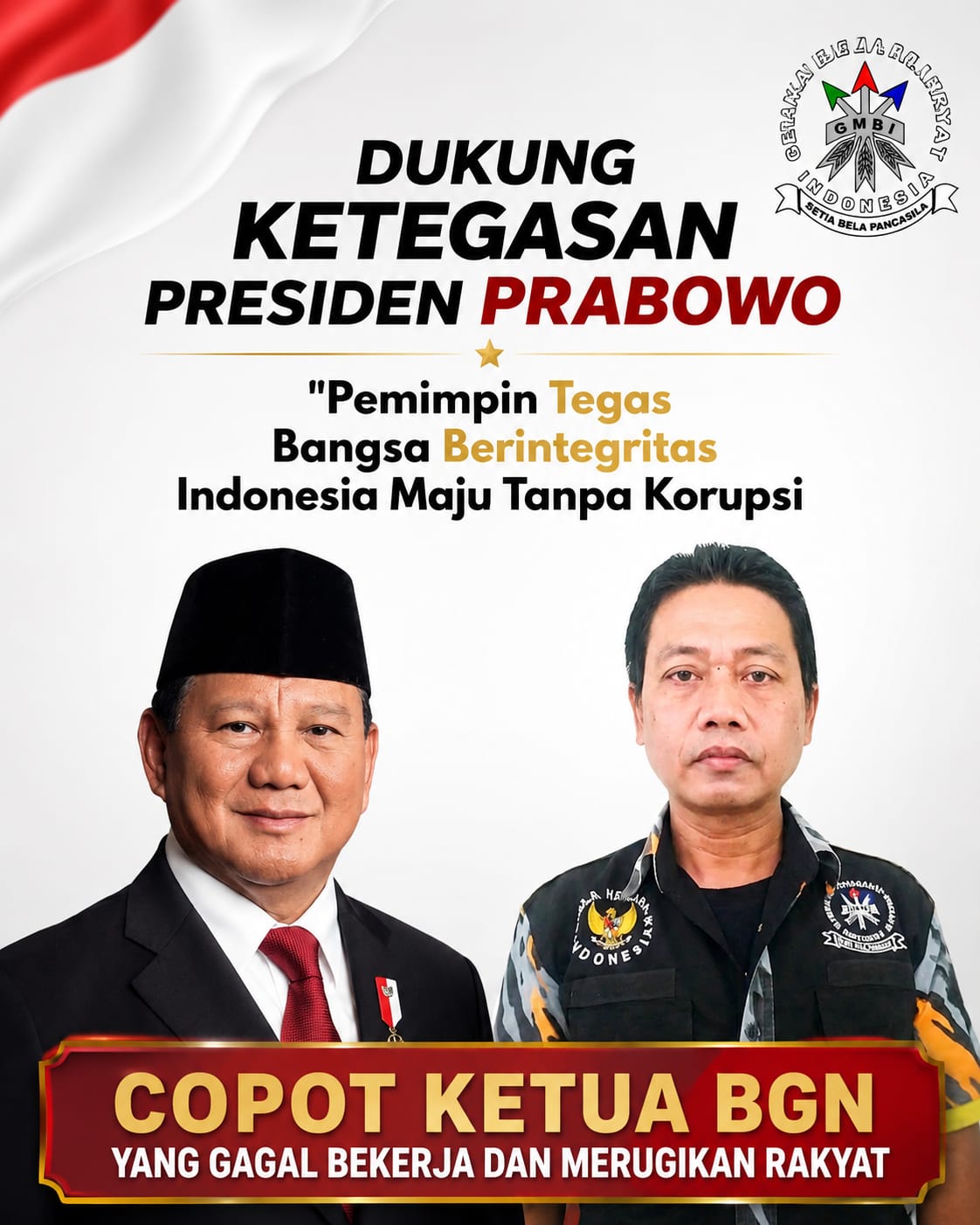 Ketua LSM GMBI Distrik Madiun Raya Apresiasi Evaluasi Kepemimpinan BGN oleh Presiden Prabowo, Dorong Optimalisasi Program MBG