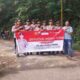 Jembatan Merah Putih Pasrujambe, Kado Pengabdian Menjelang Purna Tugas dari Polsek Pasrujambe