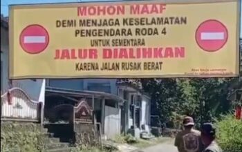 Alih Fungsi Lahan Masyarakat Desa Bayu Tanam Pisang di Tengah Jalan