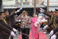 FOTO: Penyambutan AKBP Anang Hardiyanto sebagai kapolres baru Sampang. @by_News9.id