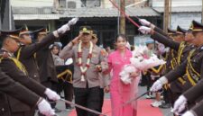 FOTO: Penyambutan AKBP Anang Hardiyanto sebagai kapolres baru Sampang. @by_News9.id