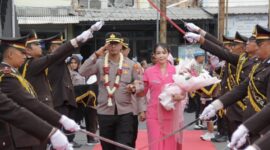 FOTO: Penyambutan AKBP Anang Hardiyanto sebagai kapolres baru Sampang. @by_News9.id