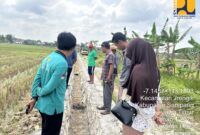 FOTO: Tim KMB dan TPM saat mengevaluasi P3TGAI yang di kelola P3A Plakaran Hijau, di desa plakaran, jrengik, sampang. Kamis (28/7). @by_News9.id