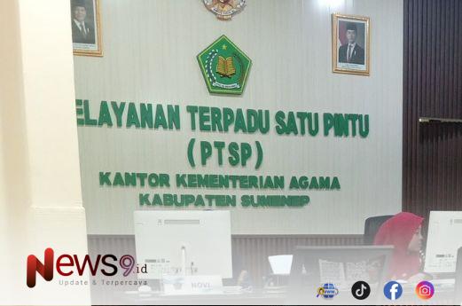 FOTO: Kantor Kementerian Agama (Kemenag) Kabupaten Sumenep. @by_News9.id