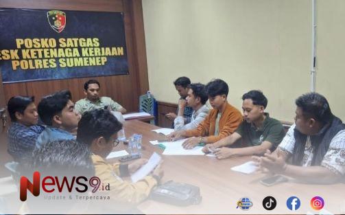 FOTO: PPD dalam audiensi bersama dengan penyidik serta Kanit Pidum Satreskrim. @by_News9.id