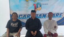 FOTO: Tasyakuran Caburan Care yang berlangsung di Warung Tengah Sharing. @by_News9.id