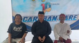 FOTO: Tasyakuran Caburan Care yang berlangsung di Warung Tengah Sharing. @by_News9.id