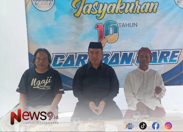FOTO: Tasyakuran Caburan Care yang berlangsung di Warung Tengah Sharing. @by_News9.id