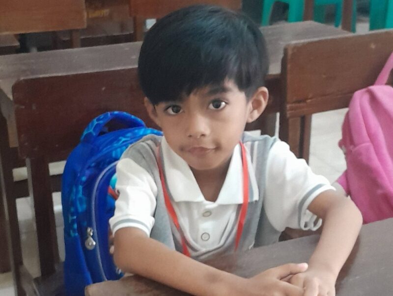FOTO: Ade Dimas Reigananda Al Jabbar, siswa TK B Pembina Negeri Kabupaten Sumenep,@by_News9.id