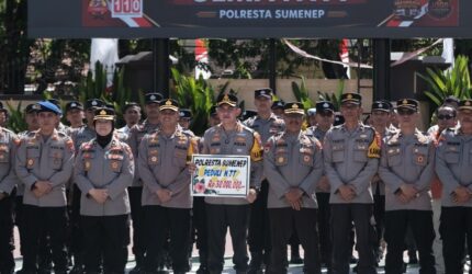 Kapolresta Sumenep Salurkan Bantuan Kemanusiaan Korban Gempa NTT