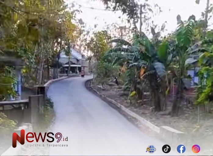 FOTO: Ruas jalan yang sebelumnya rusak parah kini kondisinya jauh lebih baik. @by_News9.id
